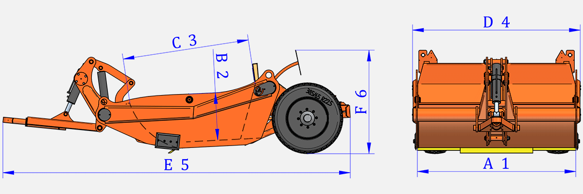 Hydraulic push scraper TH30