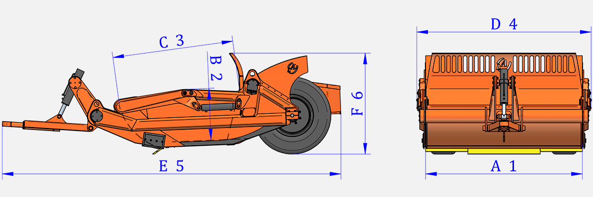 Hydraulic push scraper TH39