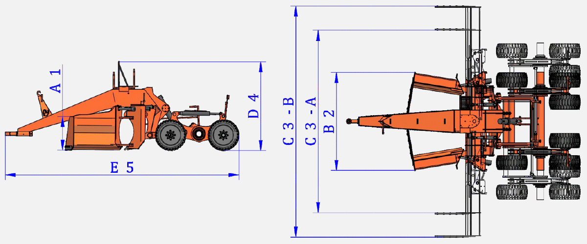 Laser leveling swan-neck 6CC-V